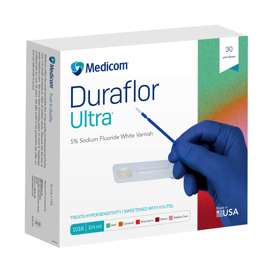 Duraflor Ultra Varnish Sodium Fluoride 0.4 mL Cherry White 30/Bx thumbnail 4