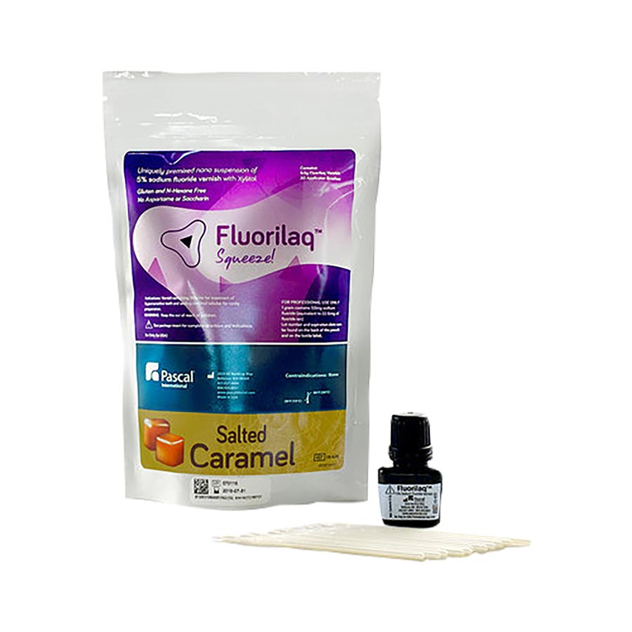 Fluorilaq Squeeze Fluoride Varnish Fluoride 9.5 mL Salted Caramel 9.5GM/BT thumbnail 4
