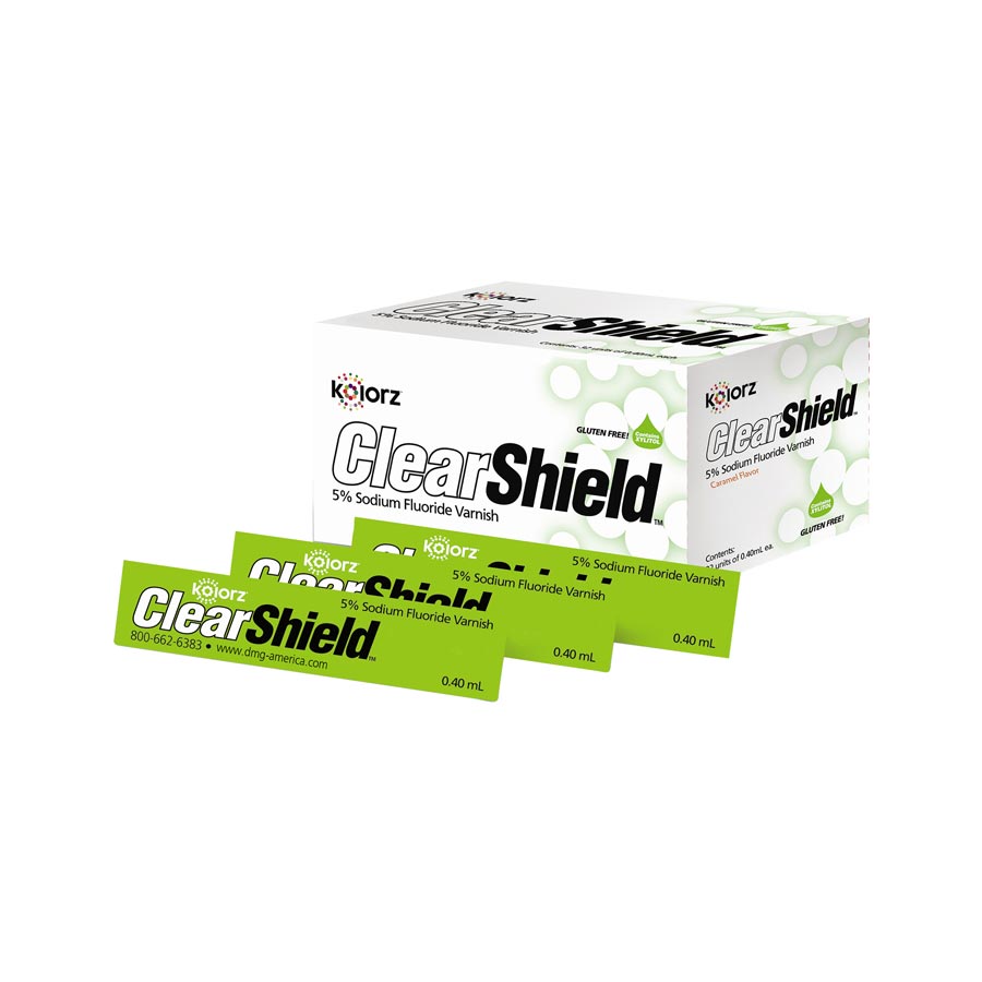 Kolorz ClearShield Fluoride Varnish Bulk Pack 5% NaF 0.4 mL Bubblegum 200/Bx thumbnail 9
