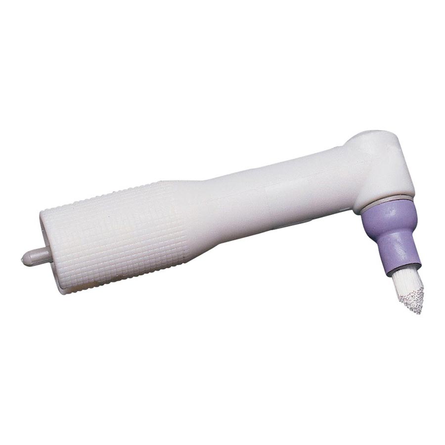 Disposable Prophy Angle, Tapered Brush, Nylon Bristles, White, 100/Box, 810 thumbnail 3