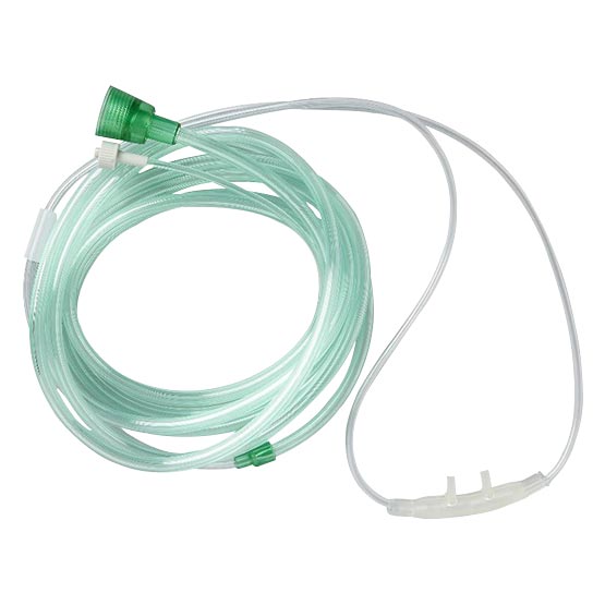 CO2 Sampling Cannula Adult Green 7'O2 7'CO2 HCS4568 - CO2 Sampling Cannula Adult Green 7'O2 7'CO2 HCS4568 - Image 1