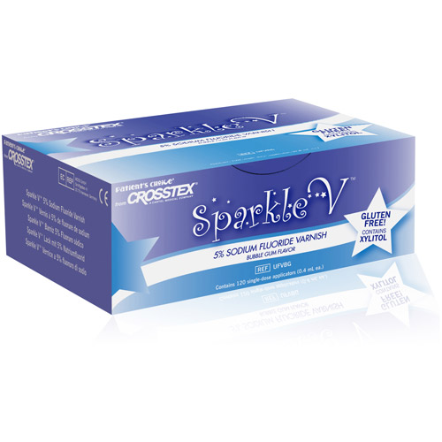 Sparkle V Fluoride Varnish Unit Dose 5% NaF 0.4 mL Mint 120/Bx product image