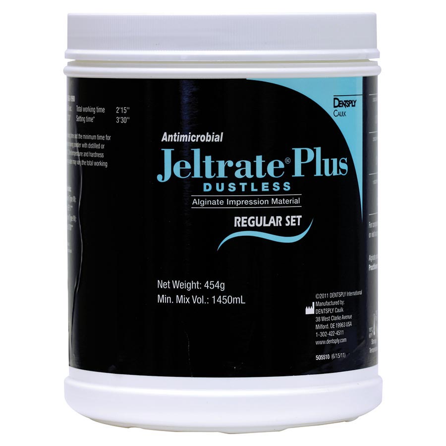 Jeltrate Plus Antimicrobial Alginate Impression Material, Dustless, Regular Set, Can, 1 lb, 1/Pk, 605502 thumbnail 9