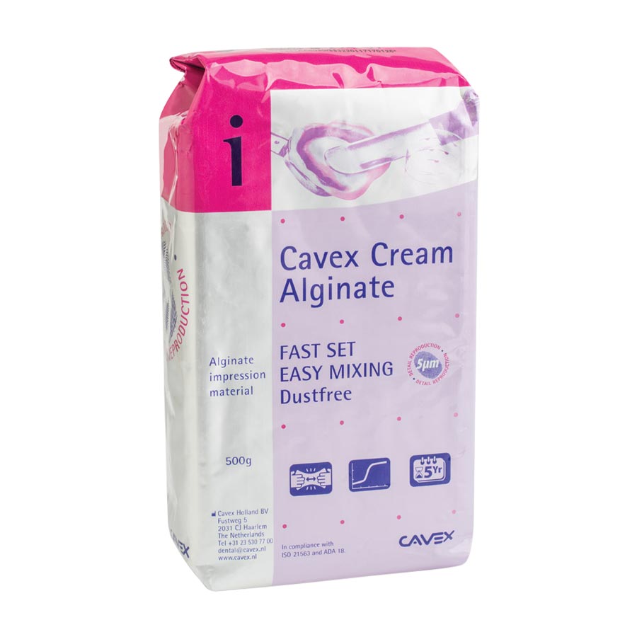 Cavex Cream Dust Free Alginate 500 Gm Pouch Package Fast Set Elastic Ea thumbnail 6