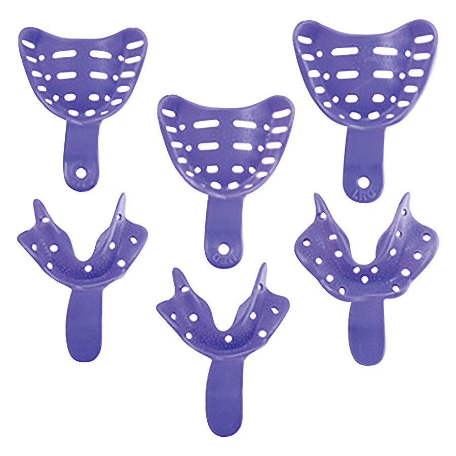 Dental City Edentulous Impression Trays Large Lower #6 12/Bag 0921703 product image