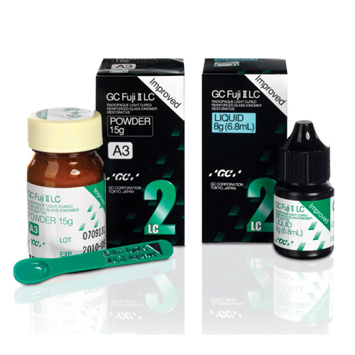 GC Fuji II LC Glass Ionomer Powder / Liquid C2 1:1 Package Ea thumbnail 4