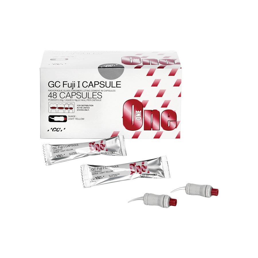 GC Fuji I Glass Ionomer Capsules Luting Cement Light Yellow 48/Bx thumbnail 9