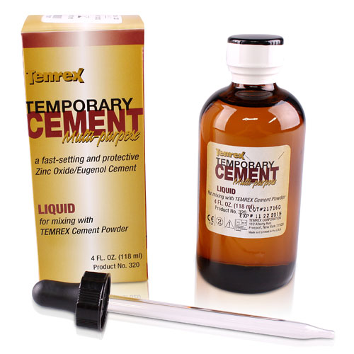 Temrex ZOE Temporary Cement, Liquid Refill, 4 oz/Bt, 1/Pk, 320 thumbnail 9