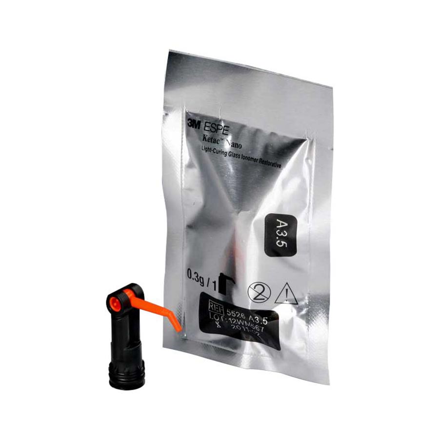 Ketac Nano Glass Ionomer Restorative, Light-Cure, Quick Mix Capsule Refill, A3, 20/Pk product image