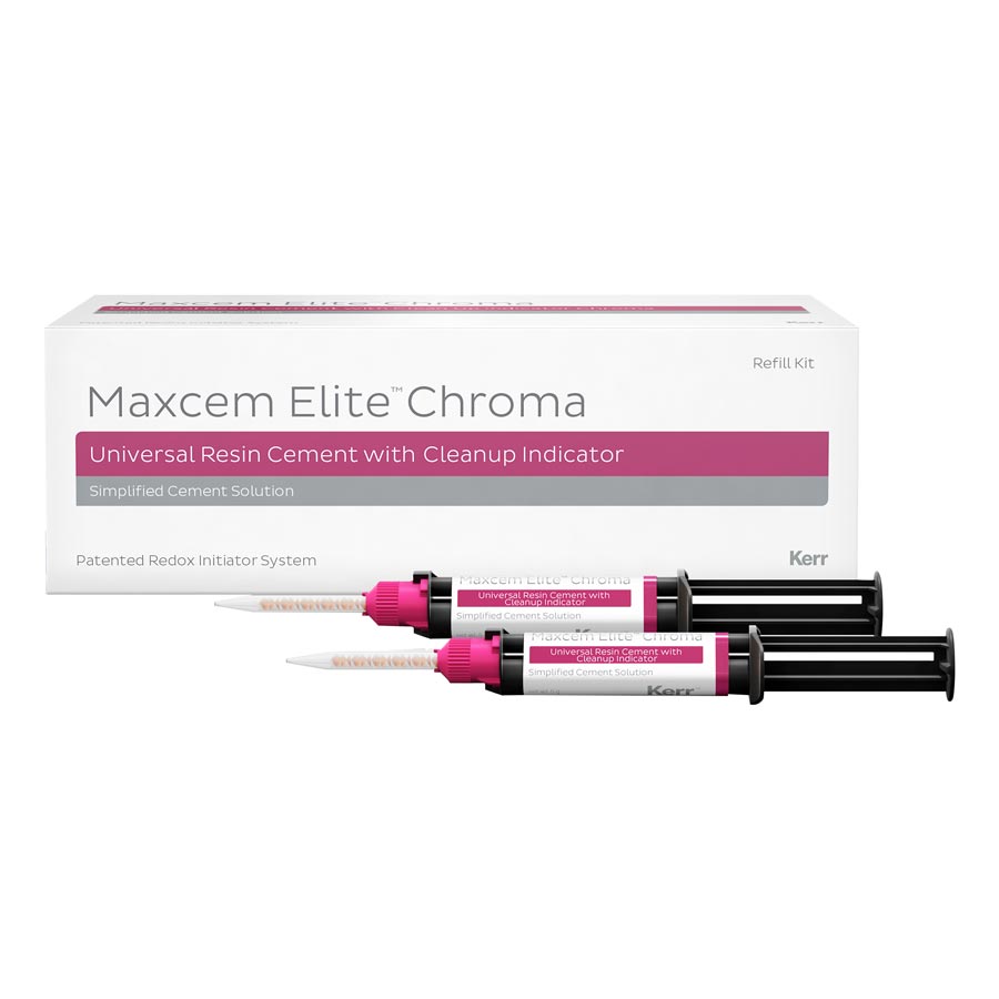 Maxcem Elite Chroma Resin Cement, Refill, 5 g, Yellow, 2/Pk thumbnail 8
