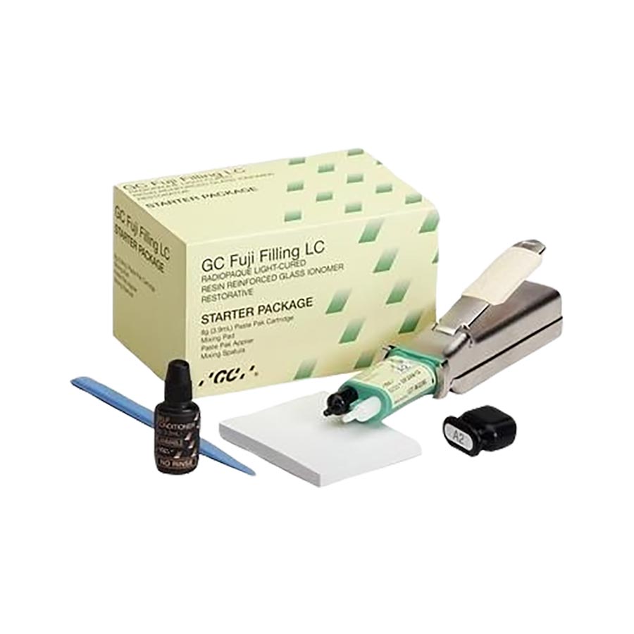 Fuji Filling LC Glass Ionomer Restorative, Triple-Cure, Starter Pack, 8 g, A2, 1/Pk product image