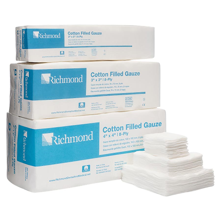 Redi-Pak Cotton Filled Gauze Sponge 2x2" 8 Ply Sterile thumbnail 4