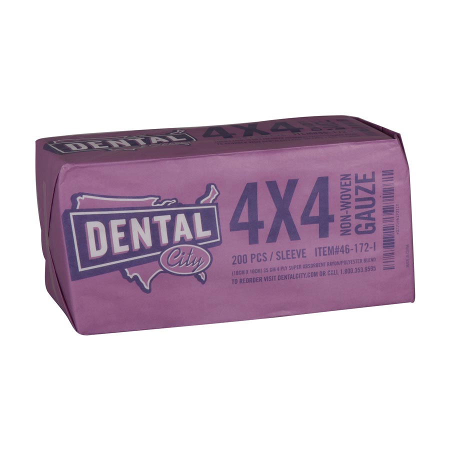 Dental City 4x4 4-ply Non-Woven Gauze 35gm 2000/Case thumbnail 2