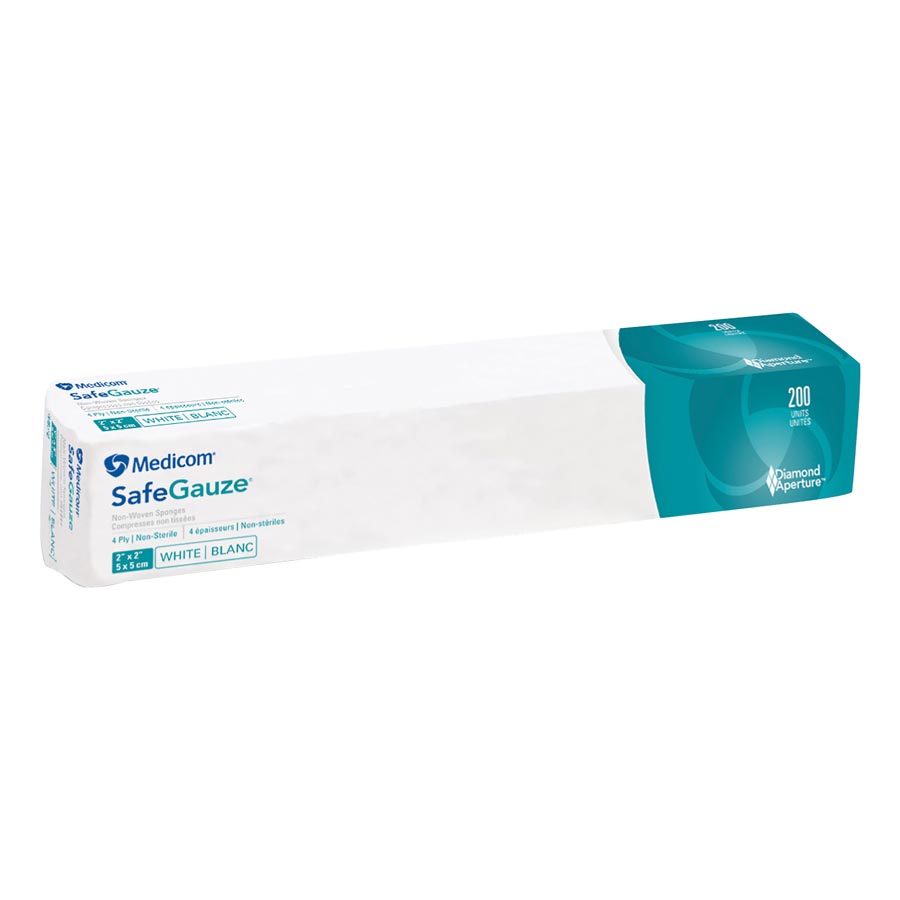 SafeGauze Premium Non-Woven Sponges, Non-Sterile, 4-Ply, 2" x 2", 5000/Pk, 4522-5 thumbnail 9