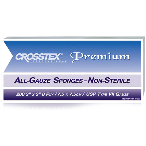All-Gauze Sponges Premium N/S 3x3 12-Ply 4000/Case thumbnail 4