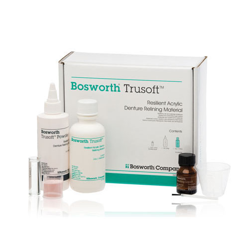 Trusoft Resilient Denture Acrylic Relining Material Pink Powder Standard Kit thumbnail 2