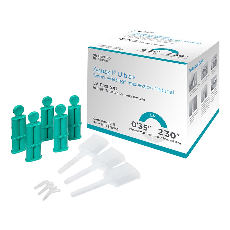 Aquasil Ultra+ Digit Smart Wetting Impression Material Reg St LV Mint Rfl 50/Pk thumbnail 2