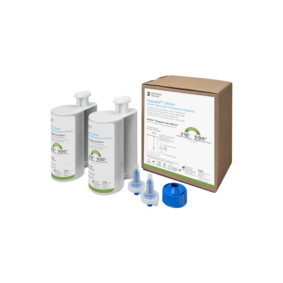 Aquasil Ultra+ DECA VPS Impression Material, Cartridge Refill, Heavy Body, Regular Set, 380 ml, Mint, Light Green, 2/Pk, 678686 thumbnail 9