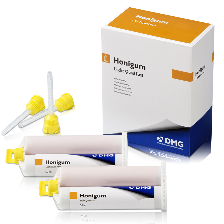 Honigum Automix VPS Impression Material, Cartridge Pack, Light Body, Quad Fast Set, 25 ml, Honey, 4/Pk, 999639 thumbnail 6