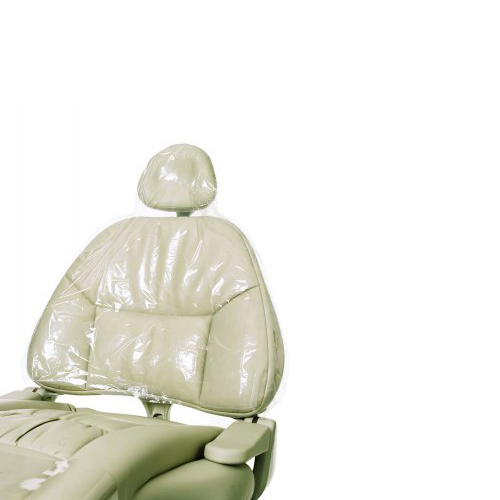 Slip-On Plastic Chair Sleeve, Oval Back, 32" x 32", Clear, 200/Pk, 3825 thumbnail 9