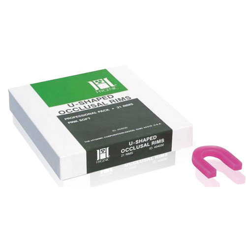 Hygenic Occlusal Rim Wax, U-Shaped, Bite Block, Soft, Pink, 100/Pk, H00822 thumbnail 9