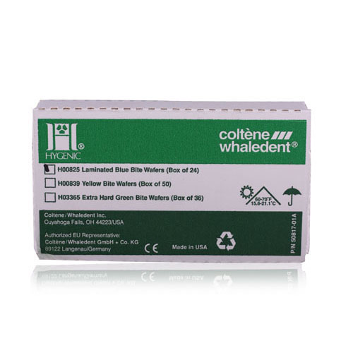 Hygenic Wax Bite Wafers, with Foil, Soft, Light Blue, 24/Pk, H00825 thumbnail 9