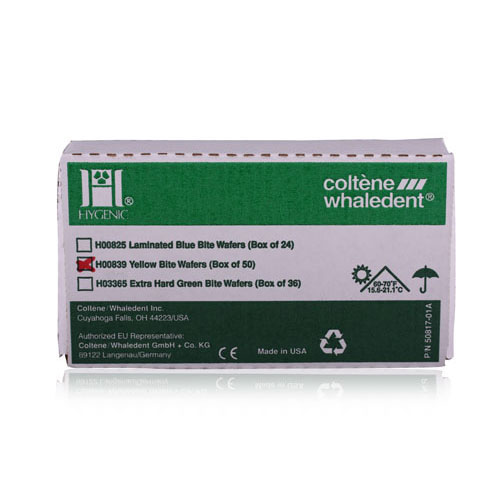 Hygenic Wax Bite Wafers, No Foil, Soft, Lemon Yellow, 50/Pk, H00839 thumbnail 8