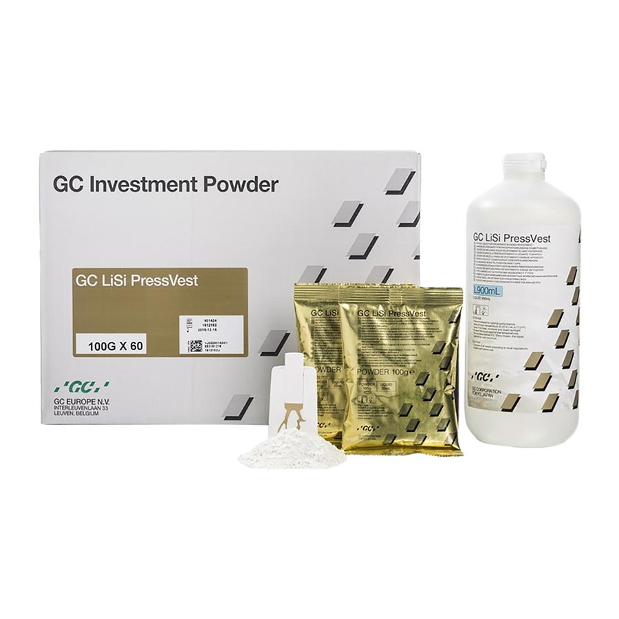GC LiSi PressVest Powder 100gm Pack of 60 - GC LiSi PressVest Powder 100gm Pack of 60 - Image 1