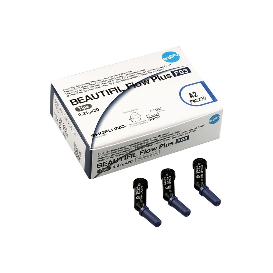 Beautifil Flow Plus Hybrid Composite, Light-Cure, Tips Refill, F03, 0.21 g, A2, 20/Pk, 2220 thumbnail 5