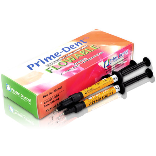 Primedent Flowable Composite Kit 4x2gm Syringe W/ 20 Tips  A2 004-010A2 product image