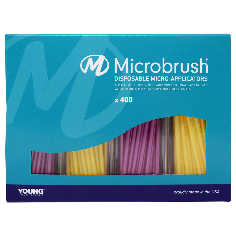 Microbrush Plus Bendable Micro Applicator Fine Yellow / Pink 400/Pk thumbnail 9