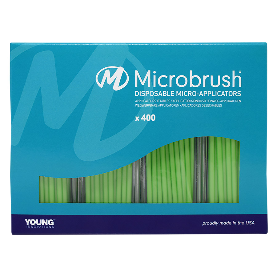 Microbrush Plus Micro-Applicator Dispenser Refills, Regular, Green, 400/Pk, PR400GR thumbnail 9