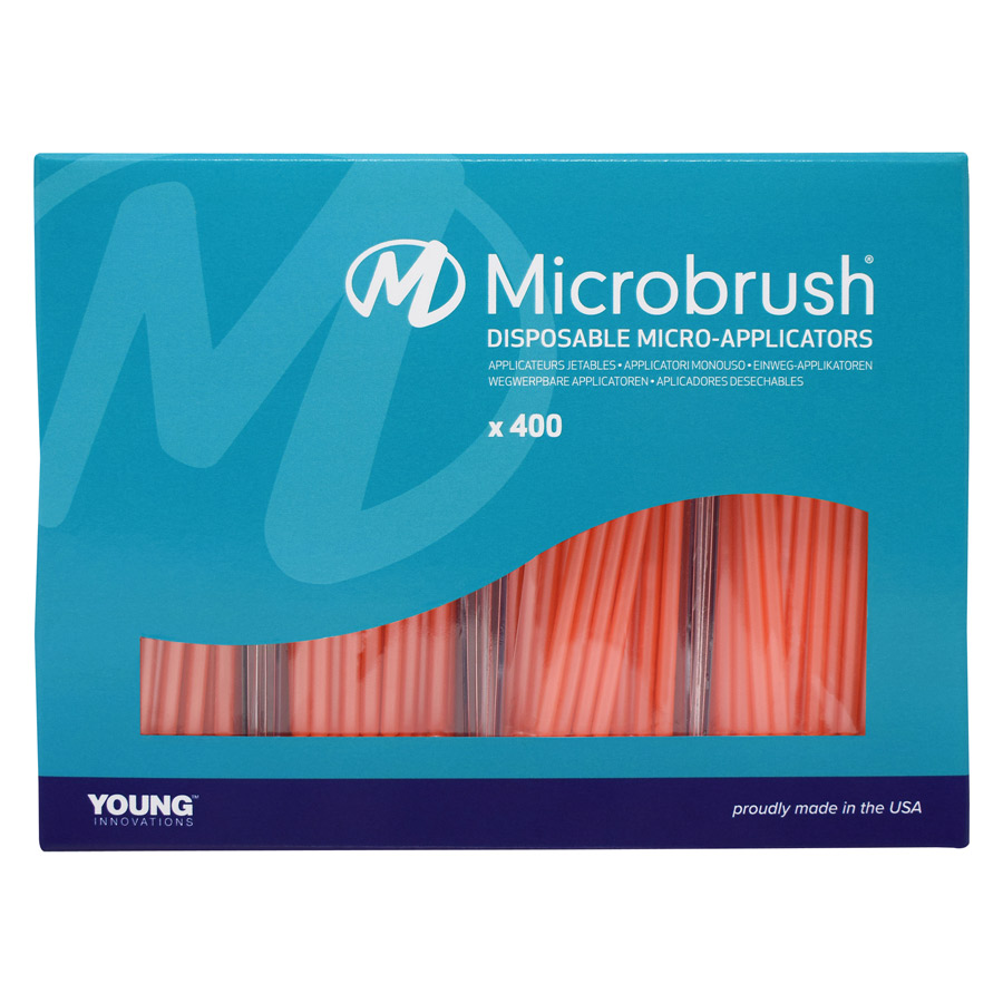 Microbrush Plus Micro-Applicator Dispenser Refills, Regular, Peach, 400/Pk, PR400PE thumbnail 9