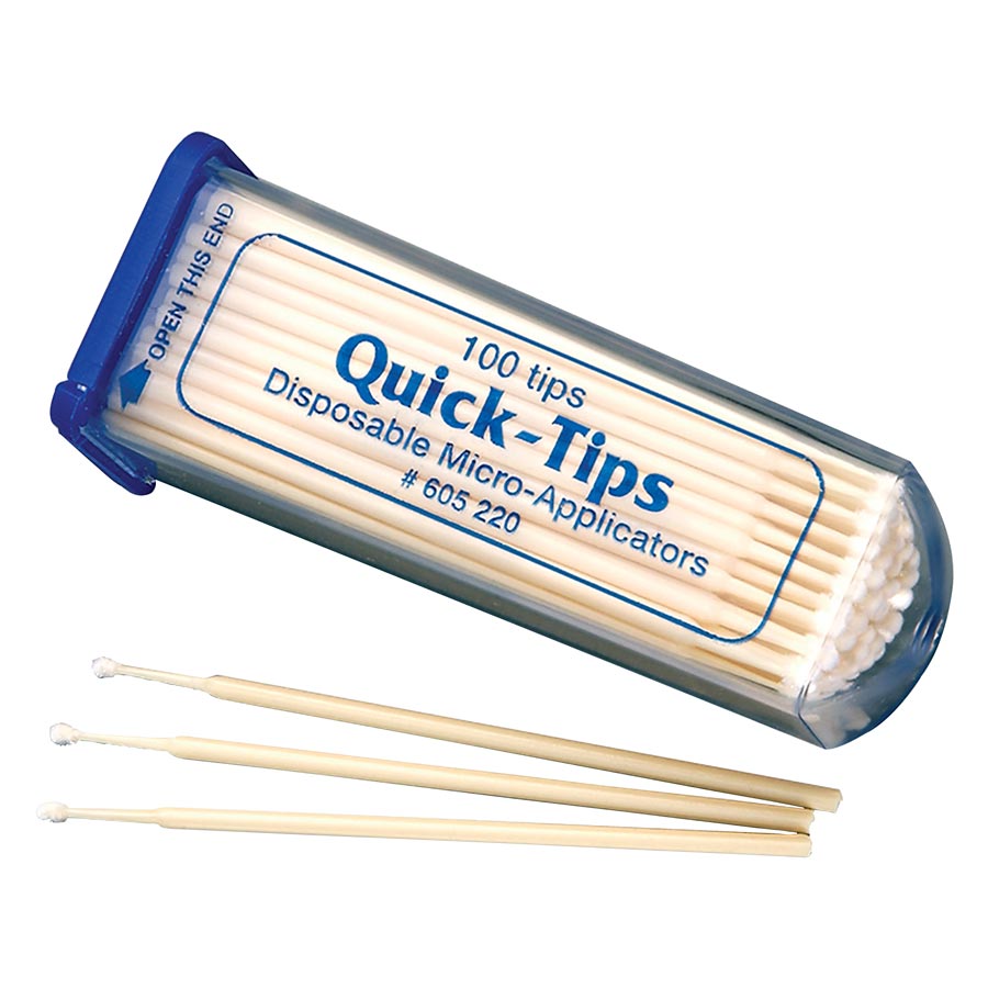Quick-Tips Micro Applicators, White, 100/Pk thumbnail 8