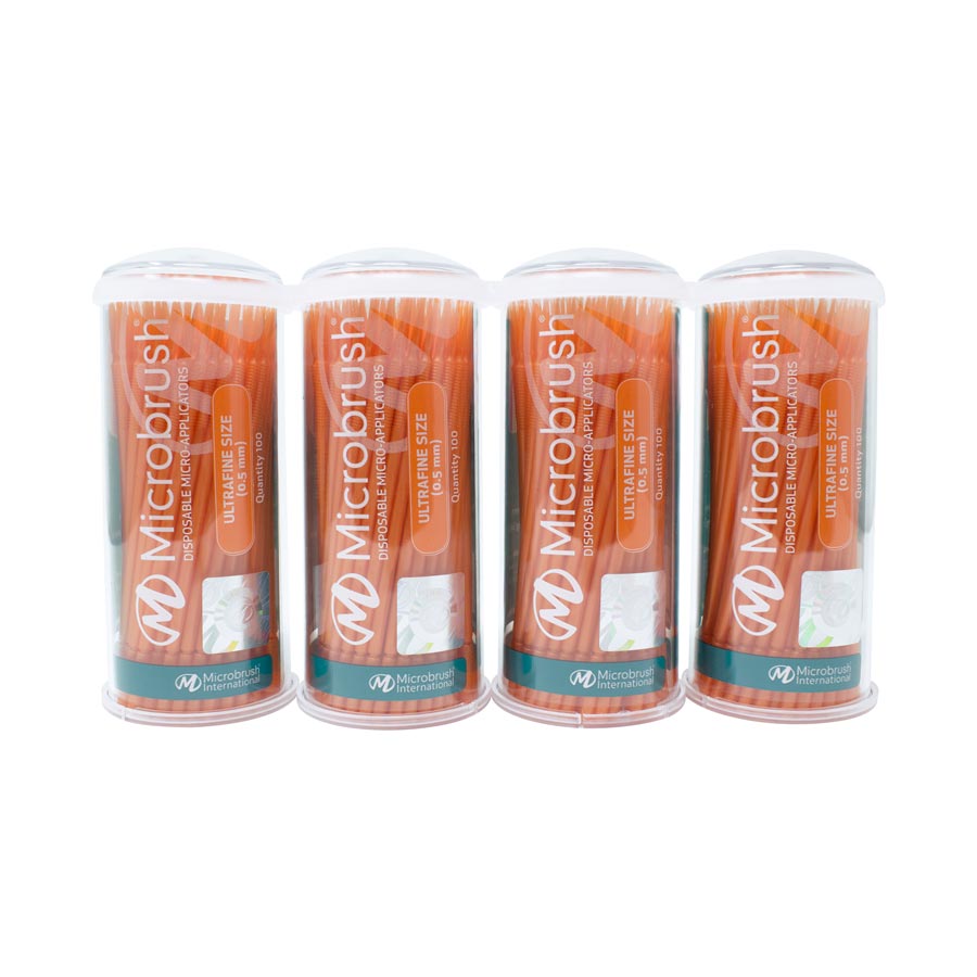 Microbrush Tube Series Applicators, Ultra Fine, Orange, 400/Pk, MUO400 thumbnail 5