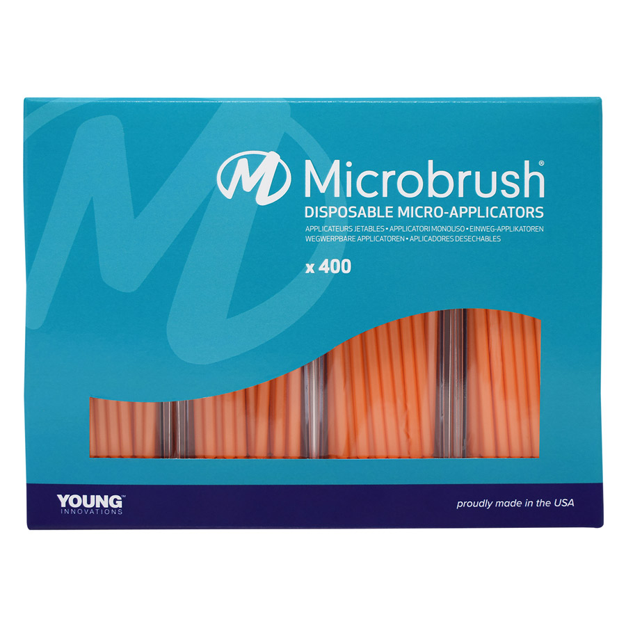 Microbrush Plus Micro-Applicator Dispenser Refills, Ultra Fine, Orange, 400/Pk, PU400OR thumbnail 4