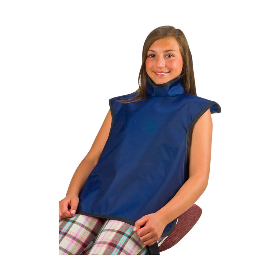 X-Ray Apron LF Child w/Collar Medium-Blue - X-Ray Apron LF Child w/Collar Medium-Blue - Image 1