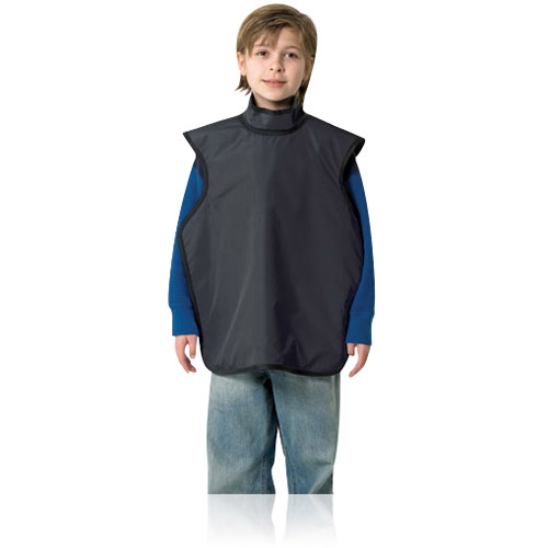 Lead-Free X-Ray Apron Child Charcoal With Collar Ea thumbnail 4