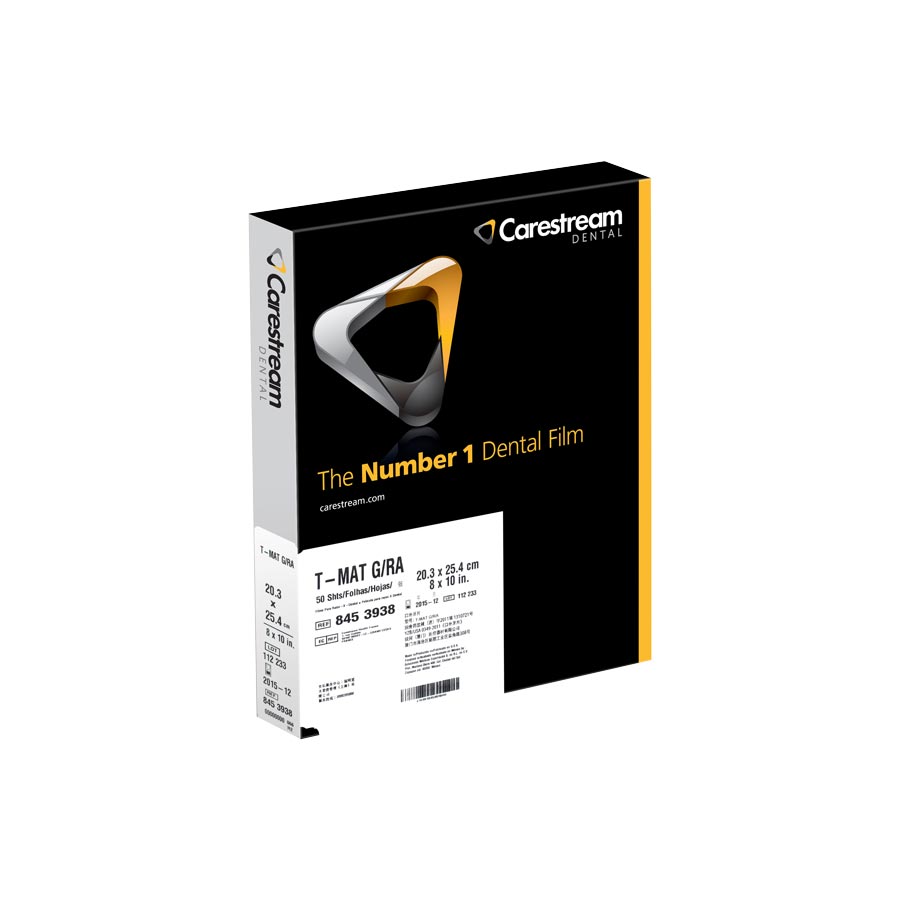 T-Mat G Cephalometric / TMJ Film TMG-1 8 in x 10 in 50/Bx thumbnail 9