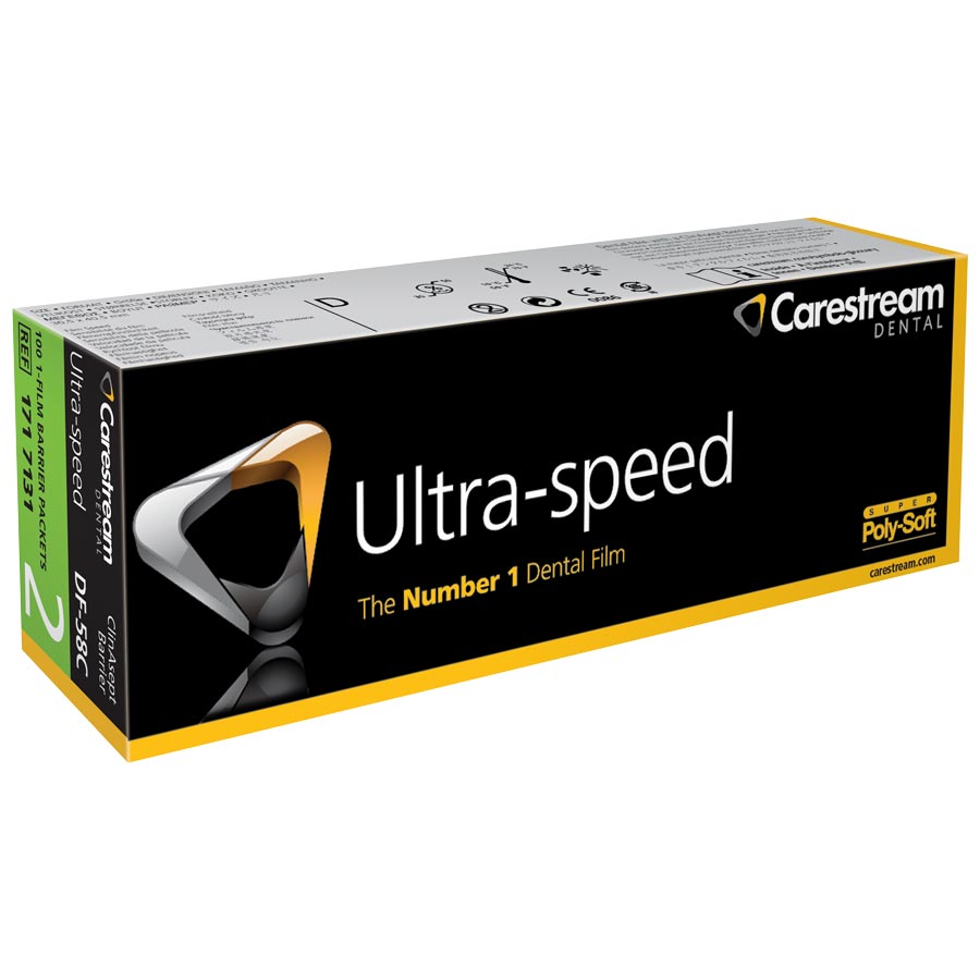 Ultra-Speed Film DF-58C, Single Film, Standard, Adult, # 2, 100/Pk thumbnail 9