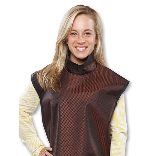 Leaded Protective Adult Bib Apron with Collar Beautiful Bronze product image