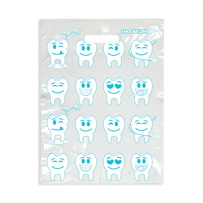 Scatter Print Bags Emolarcon 2 Sided Print Clear 100/Bx product image