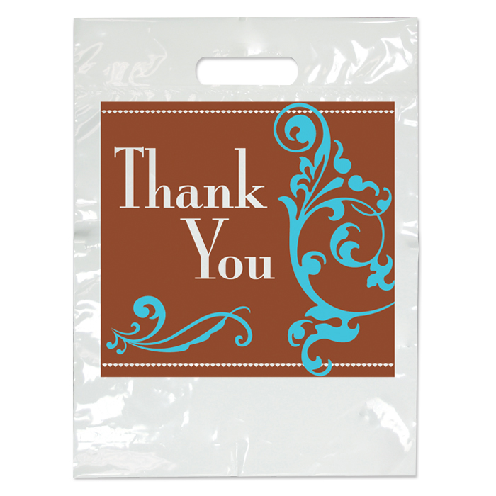 2-Color Bags Sincere White 9 in x 13 in 100/Pk thumbnail 2