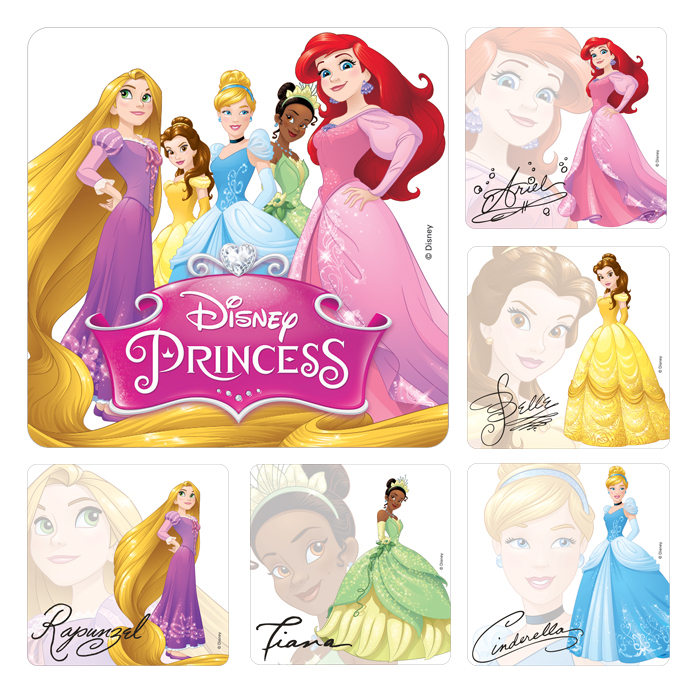 Stickers Disney Princess Assorted 100/Rl thumbnail 3