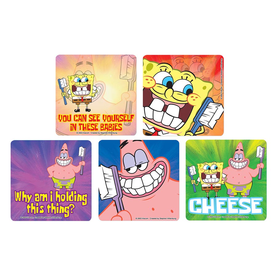Stickers Dental Spongebob Assorted 100/Rl thumbnail 2