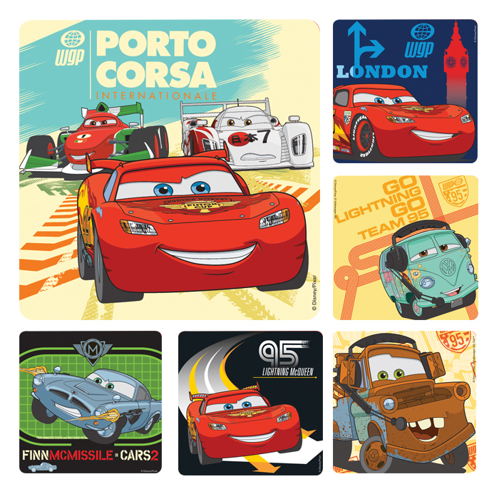 Stickers Disney Cars 2 Assorted 100/Rl thumbnail 6