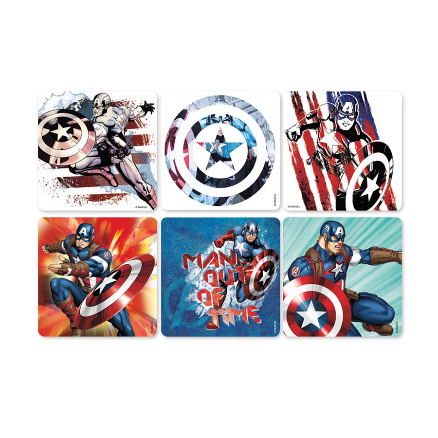 Stickers Captain America Assorted 100/Rl thumbnail 2
