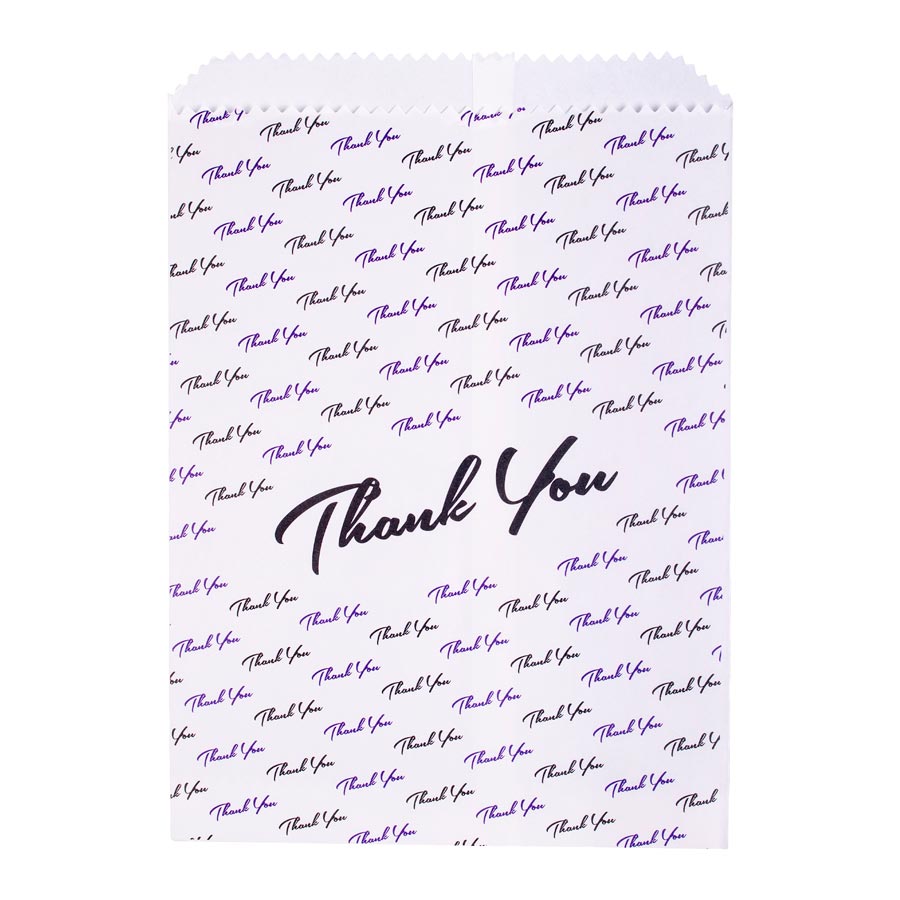 Scatter Print Bags Thank You 1-Sided White 100/Pk thumbnail 3
