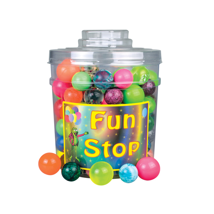 Canister Mix Bouncing Balls 32 mm & 38 mm Assorted 132/Pk product image