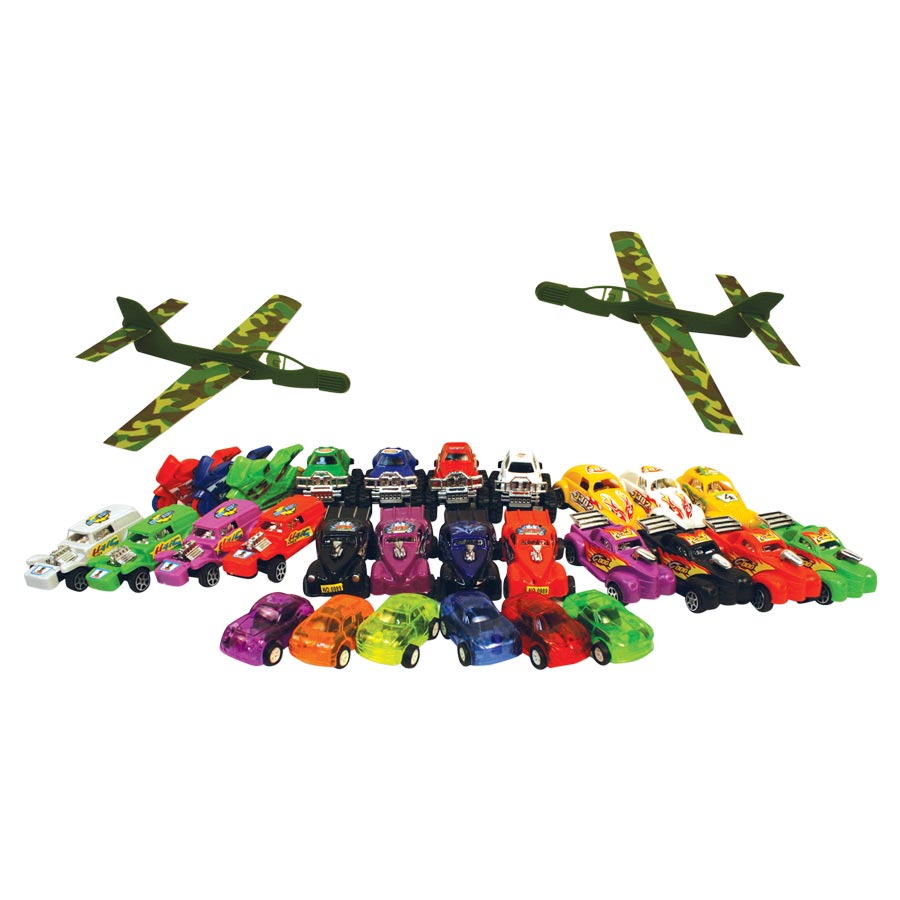 Toy Transportation Variety Mix Assorted Colors Plastic 169/Pk thumbnail 2